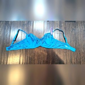 NWT 38D Lacy Princesse tam-tam Underwire Teal  Blue Bra